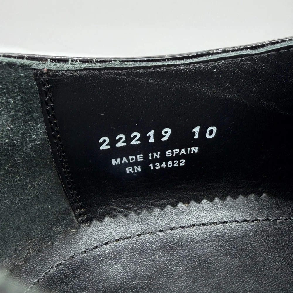 Suitsupply Tuxedo Shoes Mens 44 US 11 Black Patent Leather Oxford Formal